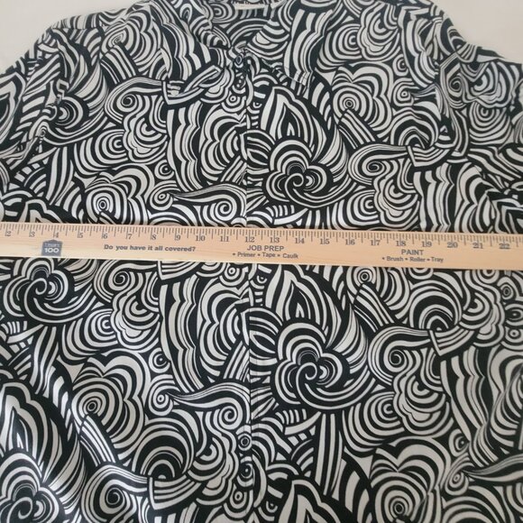 Black & White Zip Shirt Jacket Cato Womens Size XL - Picture 11 of 12